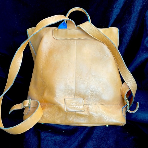 TERRIDA LEATHER LUXURY VENETIAN MURANO LARGE TRAVEL BAG / BACKPACK - Picture 2 of 15